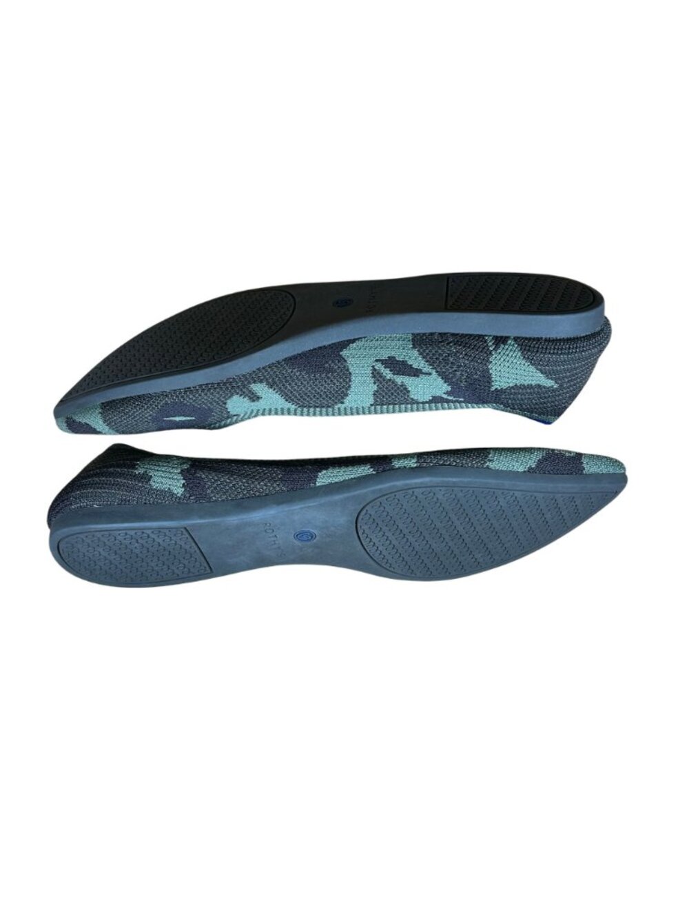 Rothy's The Point Flat Ballet Shoes Camo Green Size Women's 8 - Picture 6 of 10
